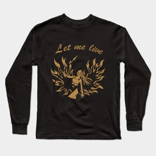 Let me Live gold - Claire Redfield Long Sleeve T-Shirt